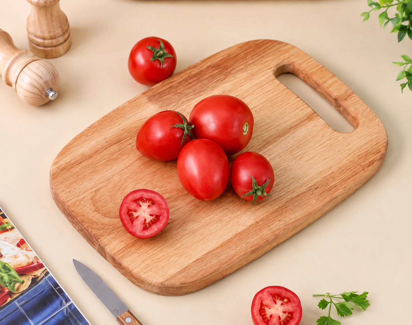 تخته گوشت کرو منحنی چوبی