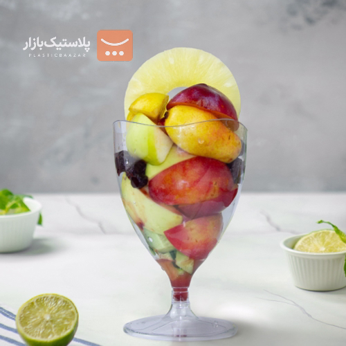جام پایه کوتاه یکبارمصرف طلقی آرام