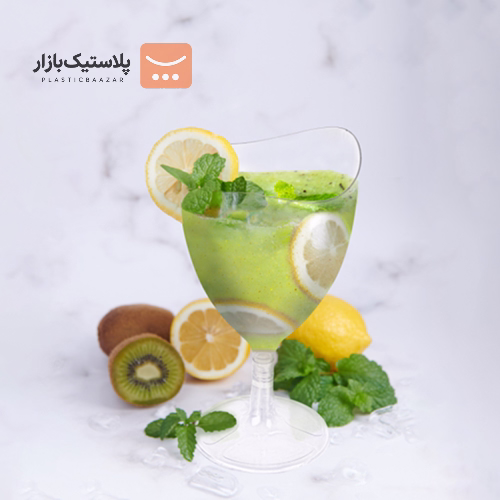 جام پایه بلند یکبارمصرف طلقی آرام