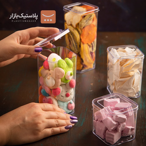 لیوان درب دار طلقی ۵۰۰سی سی راما