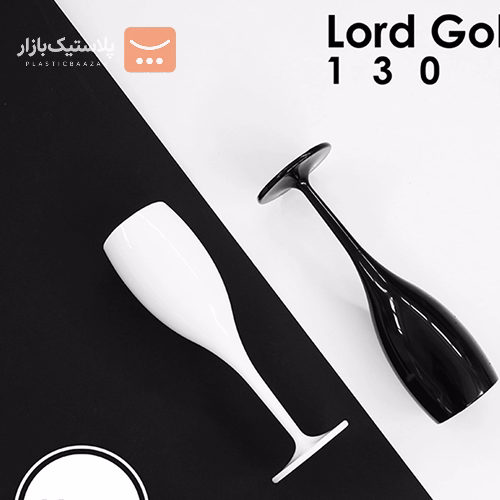 جام یکبارمصرف طلقی پایه بلند ۱۳۰ سی سی لرد