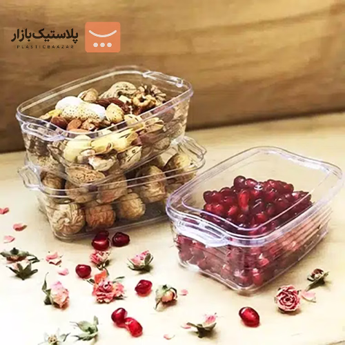 مینی ظرف بیرون بر درب دار پلاستیکی ۲۵۰ سی سی الگانس 3