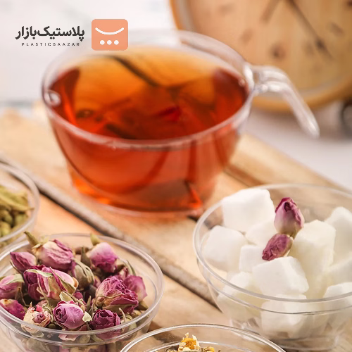پیاله پلاستیکی درب‌دار ۸۰سی‌سی هلنسا 2