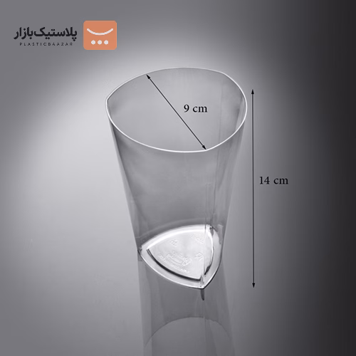 لیوان طلقی مثلثی ۵۳۰ سی سی لونا