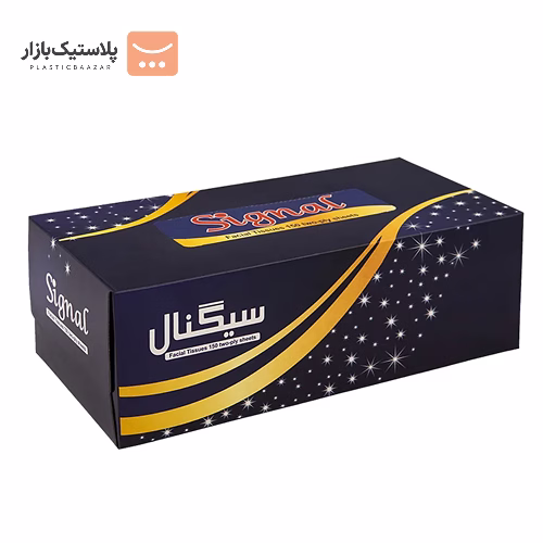 دستمال کاغذی جعبه‌ای ۱۵۰برگ دولایه سیگنال