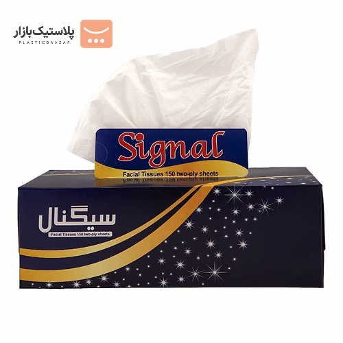 دستمال کاغذی جعبه‌ای ۱۵۰برگ دولایه سیگنال 2