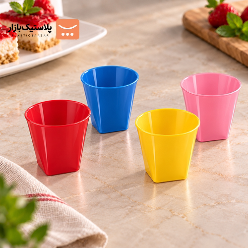 لیوان یکبار مصرف چهارگوش لوکس 50 سی سی 2