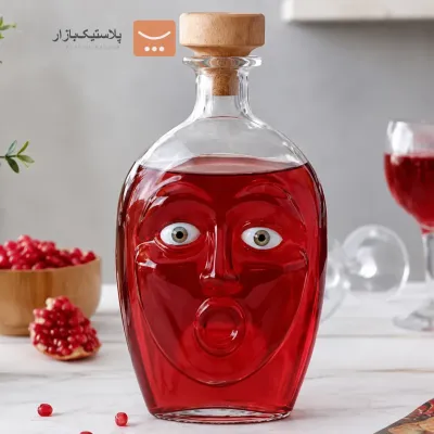 بطری آب درب چوبی هوپ