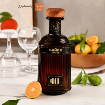 بطری اب شیشه ایی درب چوبی ونهان گرند